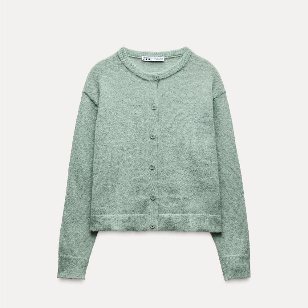 Zara Sea Foam Green Cardigan